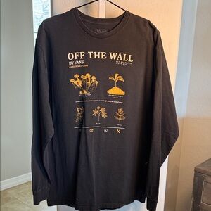 Vans OFF THE WALL GARDEN SOLUTIONS BLACK LS TEE SIZE LG